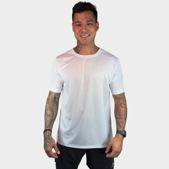 Imagem de Camiseta Dry Fit Masculina  Academia Esporte Gola Redonda Manga Curta