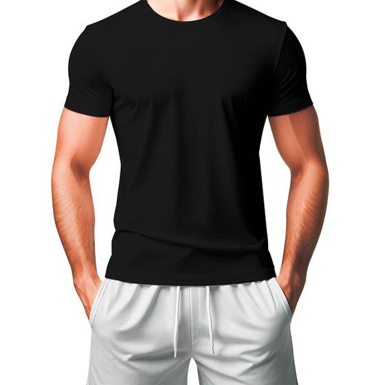 Imagem de Camiseta Dry Fit Masculina Kit 5 Peças Treino Academia Versátil