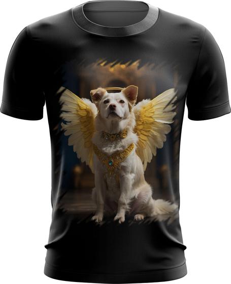 Imagem de Camiseta Dryfit Anjo Canino Cão Angelical 5