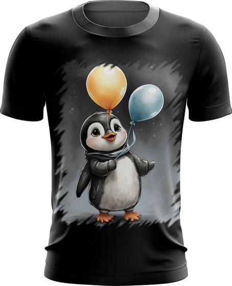 Imagem de Camiseta Dryfit Bebê Pinguim com Balões Crianças 8