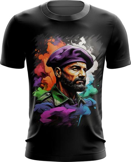 Imagem de Camiseta Dryfit Boina Roxa Soldado Batalhão 4