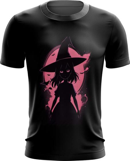 Imagem de Camiseta Dryfit Bruxa Halloween Rosa 7