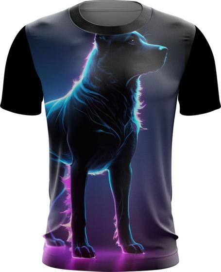 Imagem de Camiseta Dryfit Cachorro Dark Silhueta Fantasmagórica 1