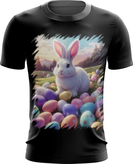 Imagem de Camiseta Dryfit Coelhinho da Páscoa com Ovos de Páscoa 8