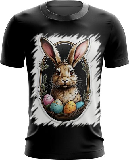 Imagem de Camiseta Dryfit Coelhinho da Páscoa em Retrato 3