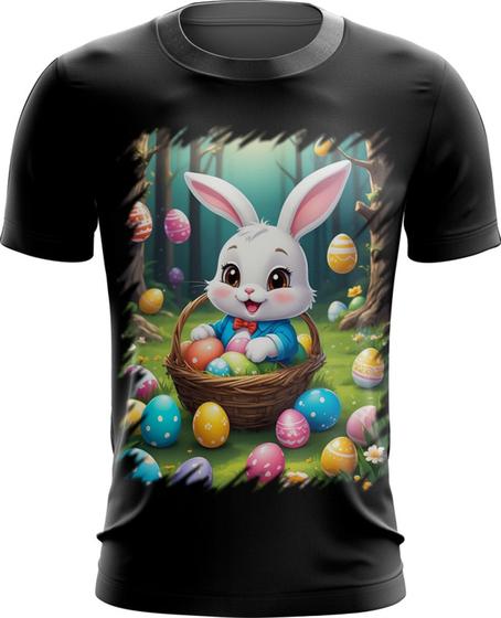 Imagem de Camiseta Dryfit Coelhinho da Páscoa Traço Infantil 3