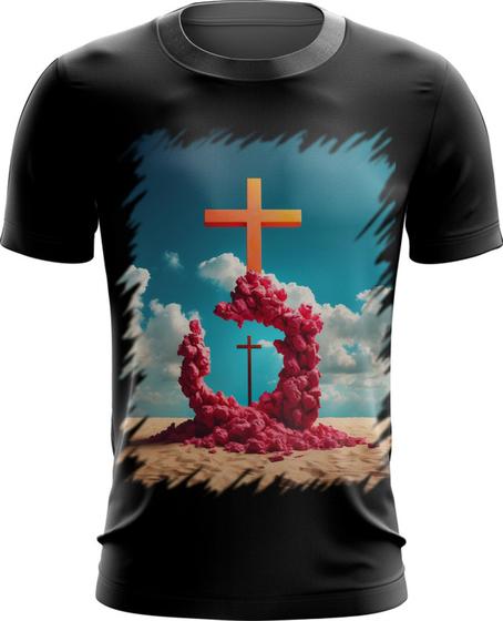 Imagem de Camiseta Dryfit da Cruz de Jesus Igreja Fé 43