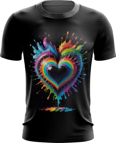 Imagem de Camiseta Dryfit do Orgulho LGBT Coração Amor 20