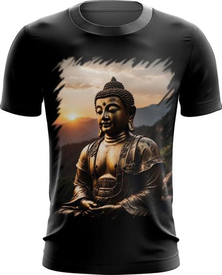 Imagem de Camiseta Dryfit Estátua de Buda Iluminado Religião 13