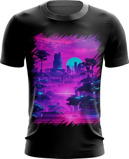 Imagem de Camiseta Dryfit Landscape Futuro Vaporwave 8