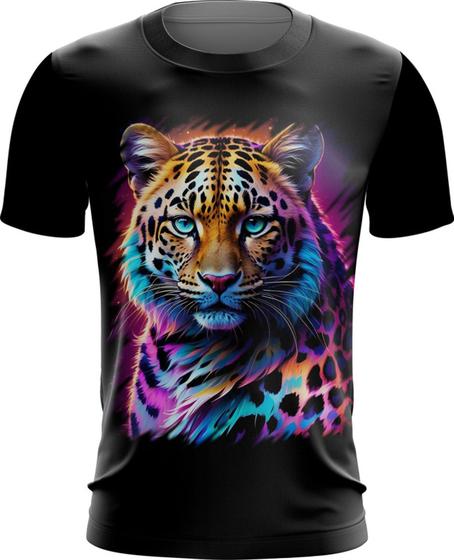 Imagem de Camiseta Dryfit Leopardo Ondas Magnéticas Vibrante 13