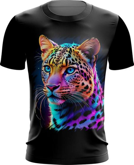 Imagem de Camiseta Dryfit Leopardo Ondas Magnéticas Vibrante 14