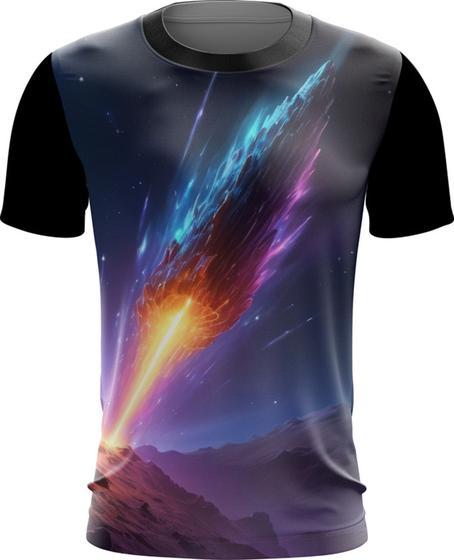 Imagem de Camiseta Dryfit Meteoro Neon Espaço Estrelas Cometa 1