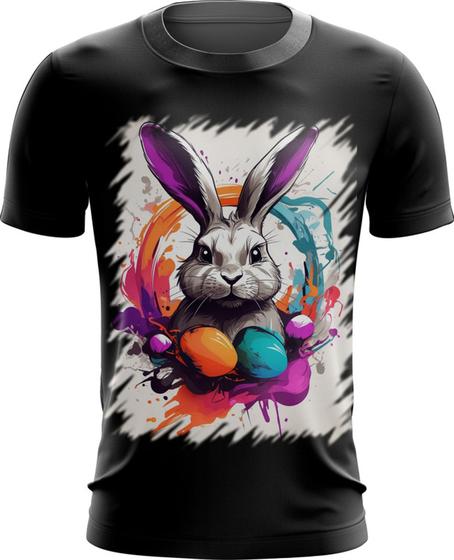 Imagem de Camiseta Dryfit Páscoa Coelhinho Artístico Design 5