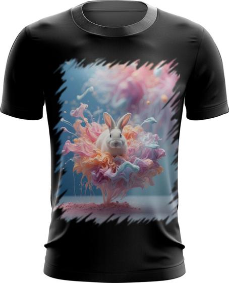 Imagem de Camiseta Dryfit Páscoa Coelhinho Explosão de Cores 4