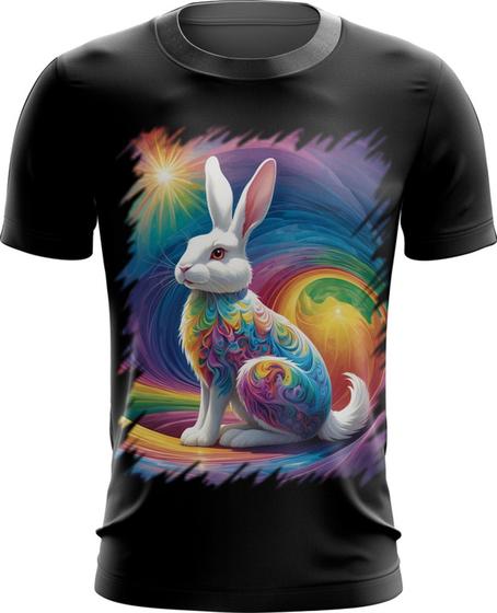 Imagem de Camiseta Dryfit Páscoa Coelhinho Ondas Magnéticas 2