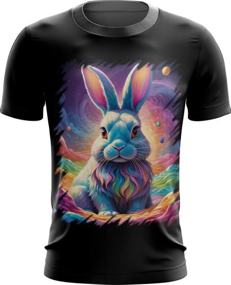 Imagem de Camiseta Dryfit Páscoa Coelhinho Ondas Magnéticas 3