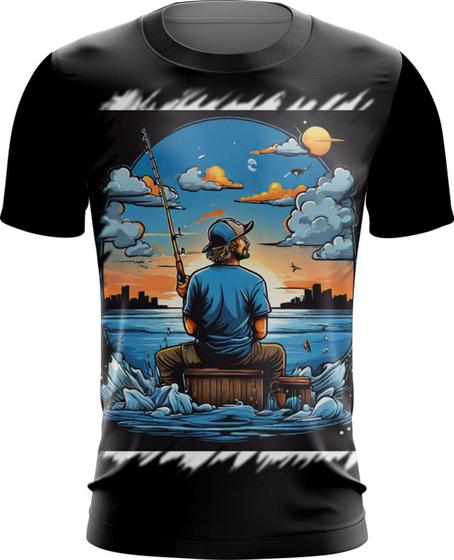 Imagem de Camiseta Dryfit Pesca Esportiva Peixes Azul Paz 10