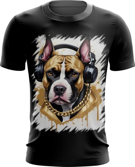 Imagem de Camiseta Dryfit Pitbull com Headphones 5