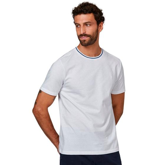 Imagem de Camiseta Dudalina Chevron In24 Branco Masculino