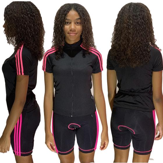 Imagem de Camiseta e Bermuda com Forro (Conjunto Ciclismo Infantil)