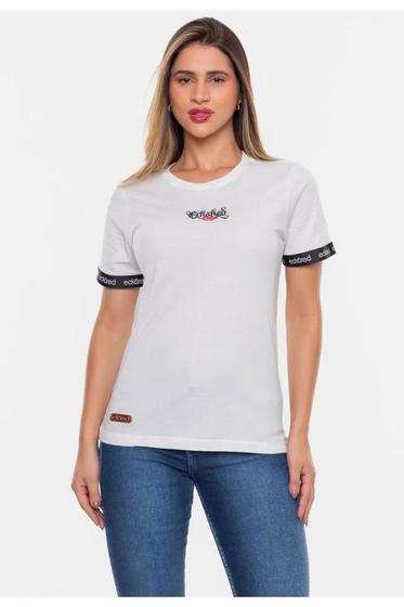 Imagem de Camiseta Ecko Feminina Estampada Off White