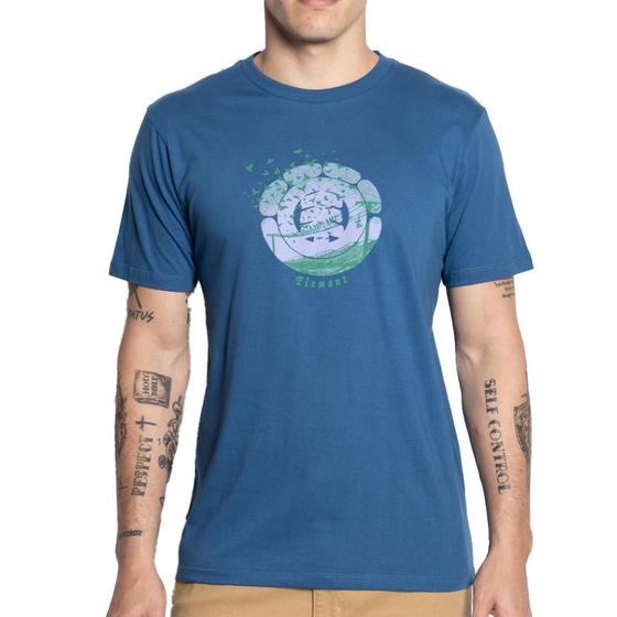 Imagem de Camiseta Element Flock SM25 Masculina Azul