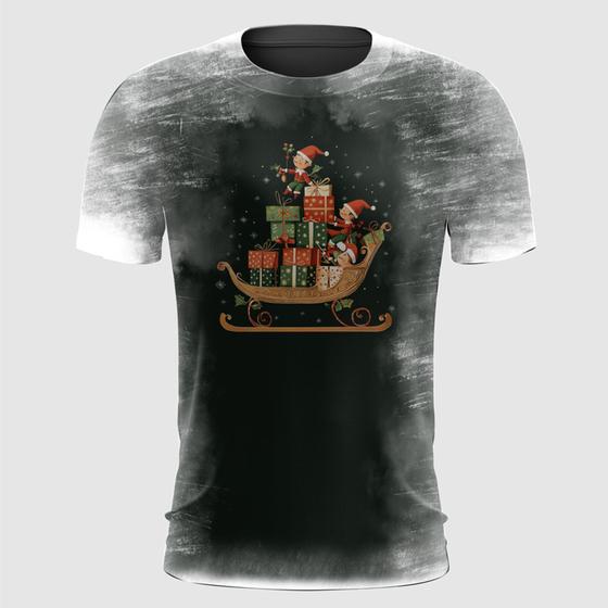 Imagem de Camiseta Elfos do Papai Noel no Trenó