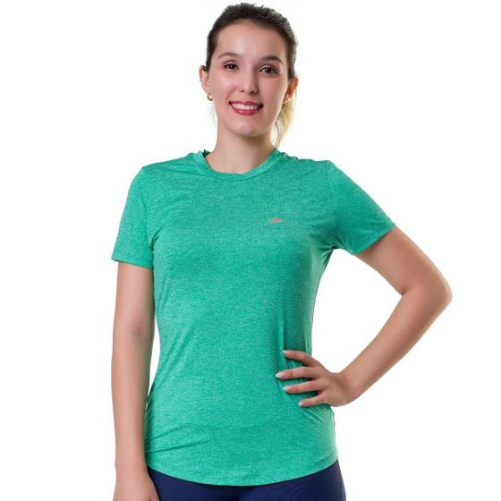 Imagem de Camiseta Elite Gola Careca Running Feminina - Verde Mescla