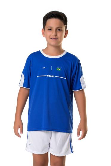 Imagem de Camiseta Elite Temática Infantil - Azul e Branco