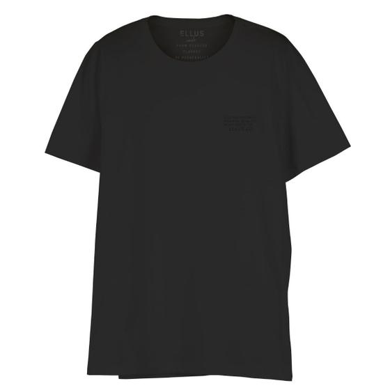 Imagem de Camiseta Ellus Cotton Fine Co Classic Masculina Preto