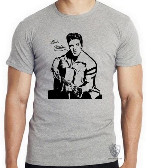 Imagem de Camiseta Elvis Presley guitar Blusa criança infantil juvenil adulto camisa todos tamanhos