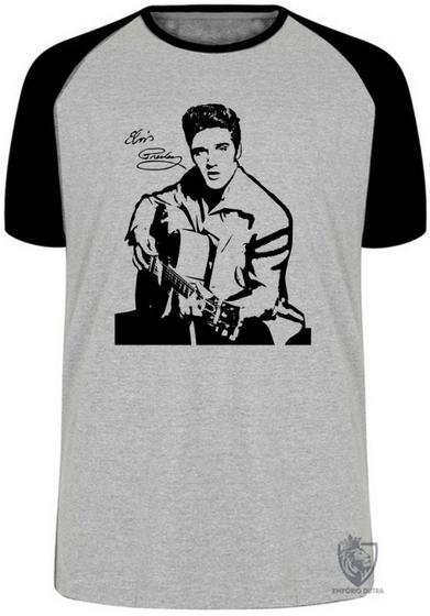 Imagem de Camiseta Elvis Presley guitar Blusa Plus Size extra grande adulto ou infantil