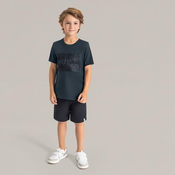 Imagem de Camiseta em malha infantil menino Mundi Cinza