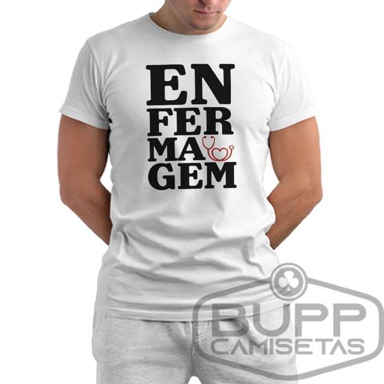 Imagem de Camiseta Enfermagem Camisa Masculina Feminina Curso Técnico Enfermaria Profissão 100% Algodão