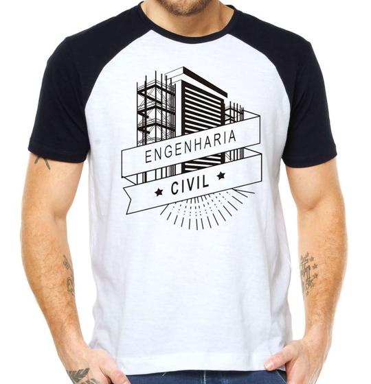 Imagem de Camiseta engenharia civil curso faculdade formatura camisa