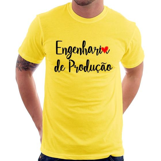 Imagem de Camiseta Engenharia de Produção - Foca na Moda