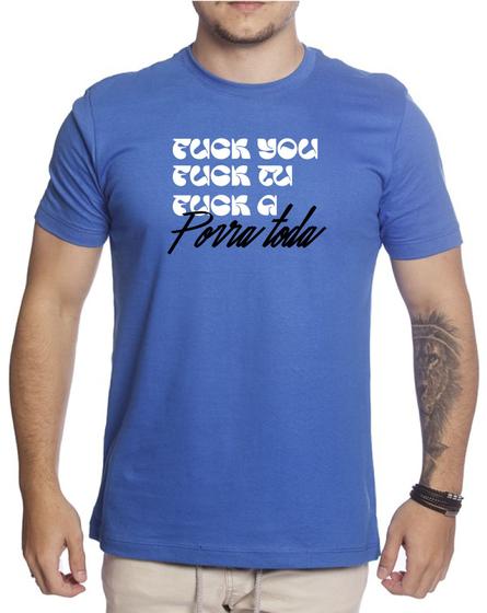 Imagem de Camiseta Engraçada Fuck You Fuck Tu Todo Mundo Final de Ano