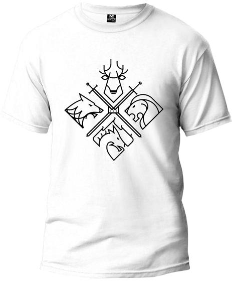 Imagem de Camiseta Escudo Games Off T. Masculina Básica Fio 30.1 100% Algodão Manga Curta Premium