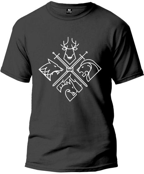 Imagem de Camiseta Escudo Games Off T. Masculina Básica Fio 30.1 100% Algodão Manga Curta Premium