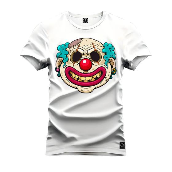 Imagem de Camiseta Especial Plus Size Premium Estampada Palhaço Mau Boca