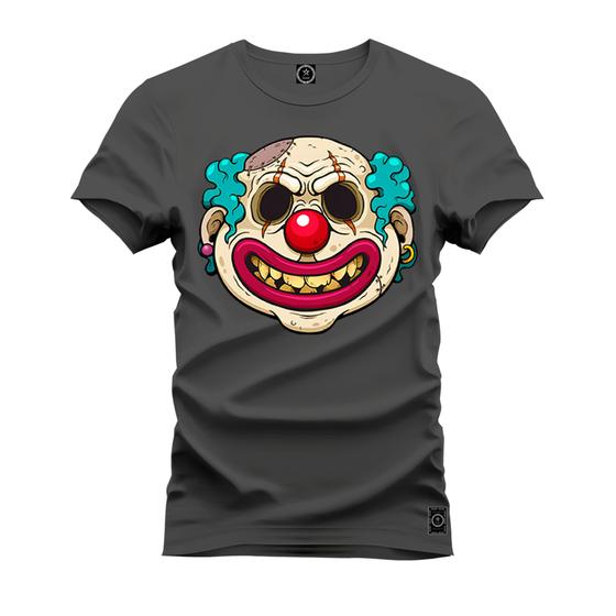 Imagem de Camiseta Especial Plus Size Premium Estampada Palhaço Mau Boca