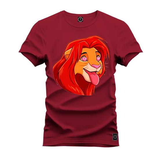 Imagem de Camiseta Especial Plus Size Premium Estampada Simba