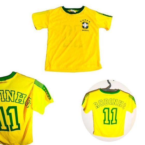 Imagem de Camiseta Esportiva Verde e Amarela Treino Esporte
