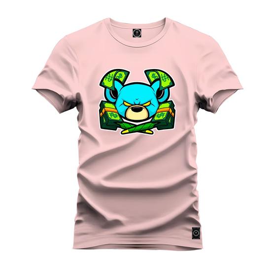 Imagem de Camiseta Estampada Algodão Confortável 30.1 Penteada Urso Blad Mond