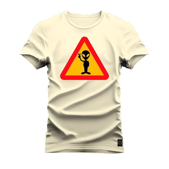 Imagem de Camiseta Estampada Algodão Premium Confortável Alien