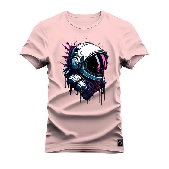 Imagem de Camiseta Estampada Algodão Premium Confortável Caps Astronauta