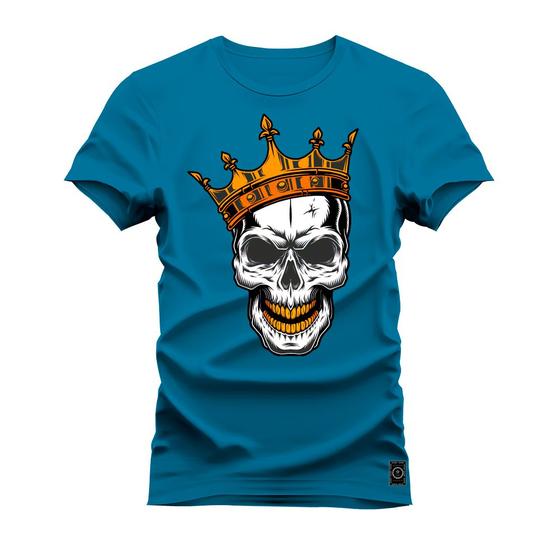 Imagem de Camiseta Estampada Algodão Premium Confortável King OF Caveirão