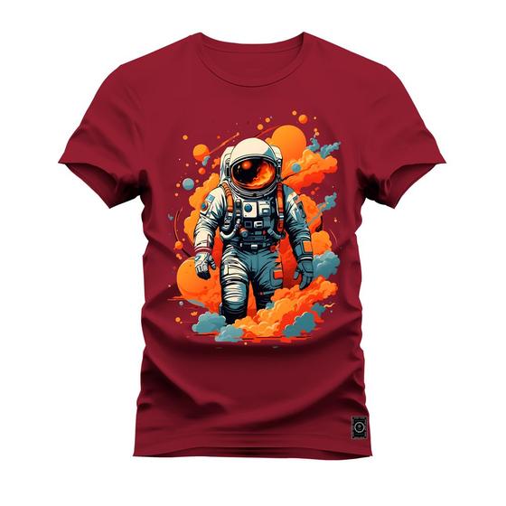 Imagem de Camiseta Estampada Algodão Premium Confortável Nasa Em Chamas