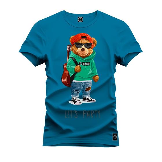 Imagem de Camiseta Estampada Confortável Premium Macia Urso Violão